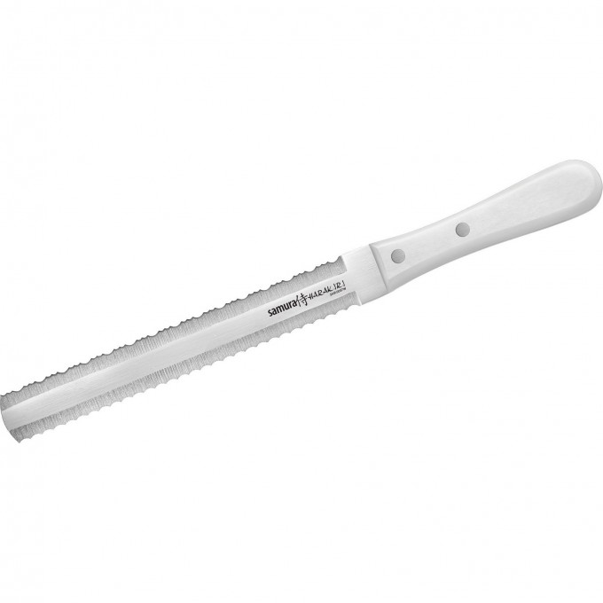 Нож для замороженных продуктов SAMURA HARAKIRI (белая рукоять) SHR-0057W