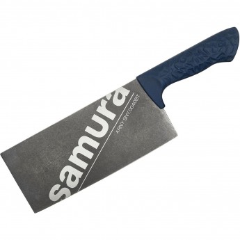 Азиатский кухонный топорик SAMURA ARNY 209 мм, ТЭП бирюзовый SNY-0040BT/K